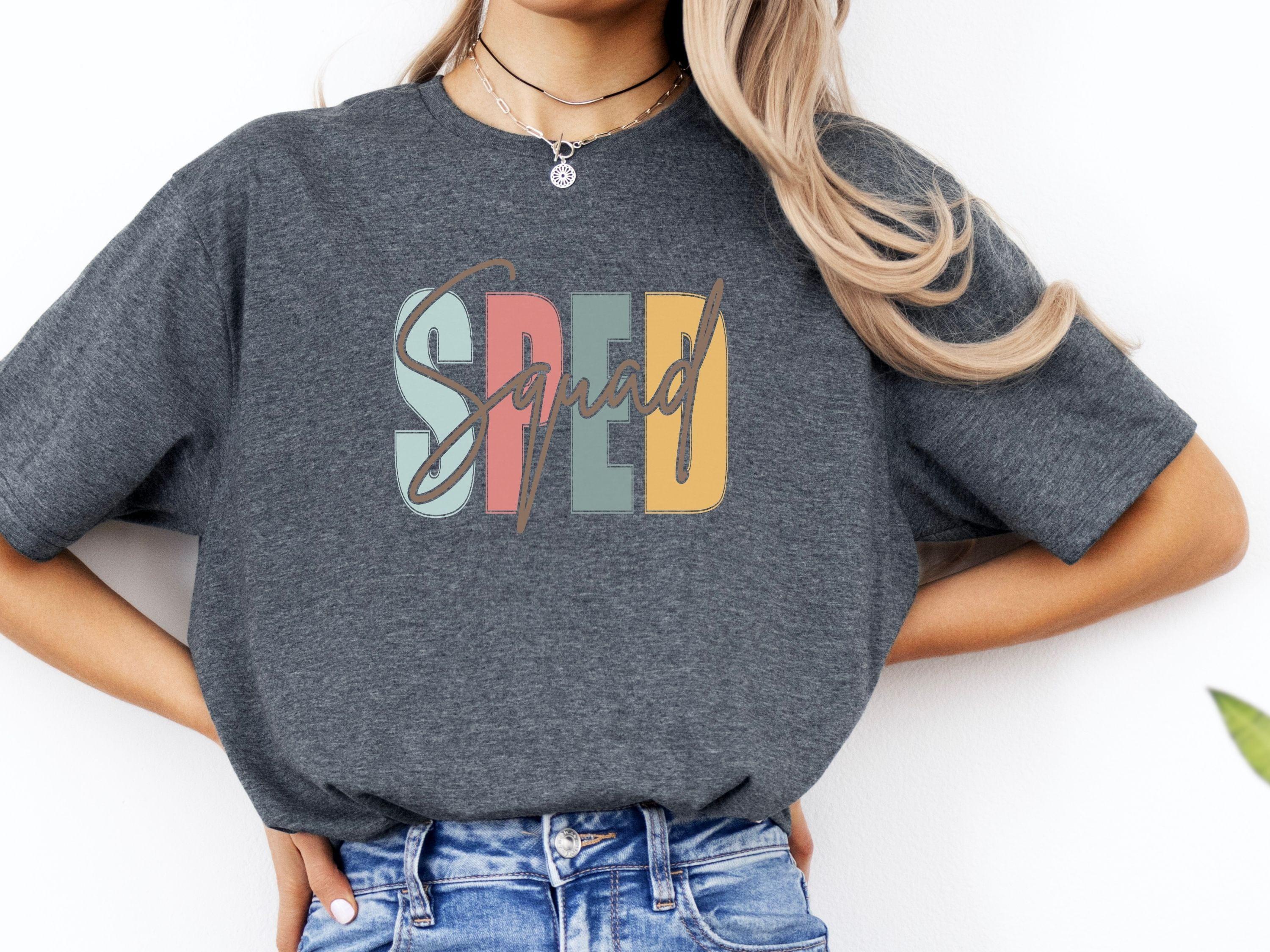 SPED Squad - Special Education Tee-Neurodiversity, ADHD & Autism Awareness & Acceptance T-Shirt by Daily Bloom