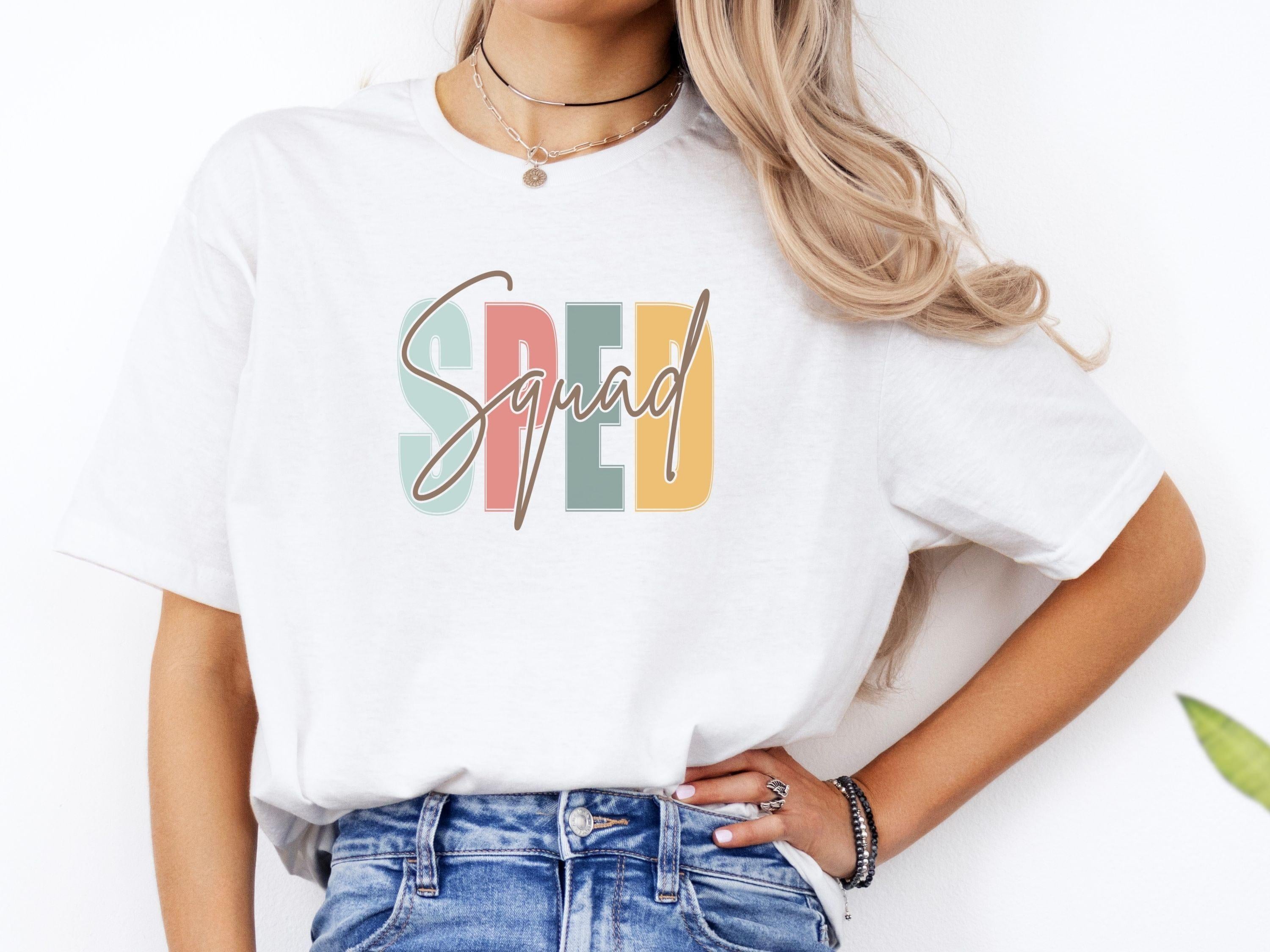 SPED Squad - Special Education Tee-Neurodiversity, ADHD & Autism Awareness & Acceptance T-Shirt by Daily Bloom