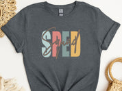 SPED Squad - Special Education Tee-Dark Heather Grey-Neurodiversity, ADHD & Autism Awareness & Acceptance T-Shirt by Daily Bloom