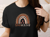 SPEDucator Boho Rainbow Tee-Neurodiversity, ADHD & Autism Awareness & Acceptance T-Shirt by Daily Bloom