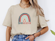 SPEDucator Boho Rainbow Tee-Neurodiversity, ADHD & Autism Awareness & Acceptance T-Shirt by Daily Bloom