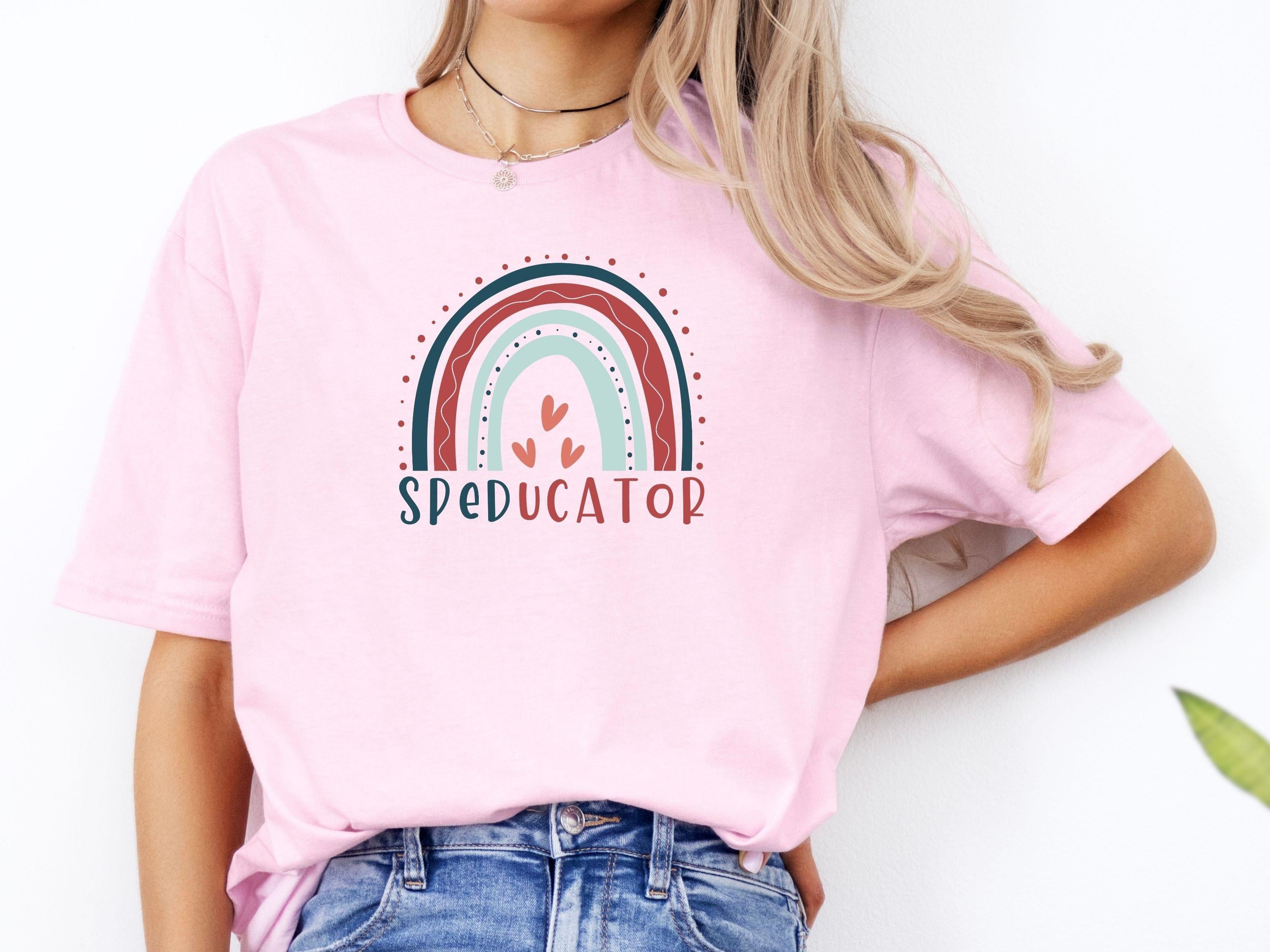 SPEDucator Boho Rainbow Tee-Neurodiversity, ADHD & Autism Awareness & Acceptance T-Shirt by Daily Bloom