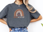 SPEDucator Boho Rainbow Tee-Neurodiversity, ADHD & Autism Awareness & Acceptance T-Shirt by Daily Bloom