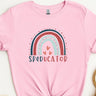 Autism T-Shirt - SPEDucator Boho Rainbow Tee - Daily Bloom