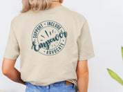 Support Include Advocate Empower Tee-Neurodiversity, ADHD & Autism Awareness & Acceptance T-Shirt by Daily Bloom