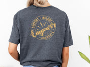 Support Include Advocate Empower Tee-Neurodiversity, ADHD & Autism Awareness & Acceptance T-Shirt by Daily Bloom