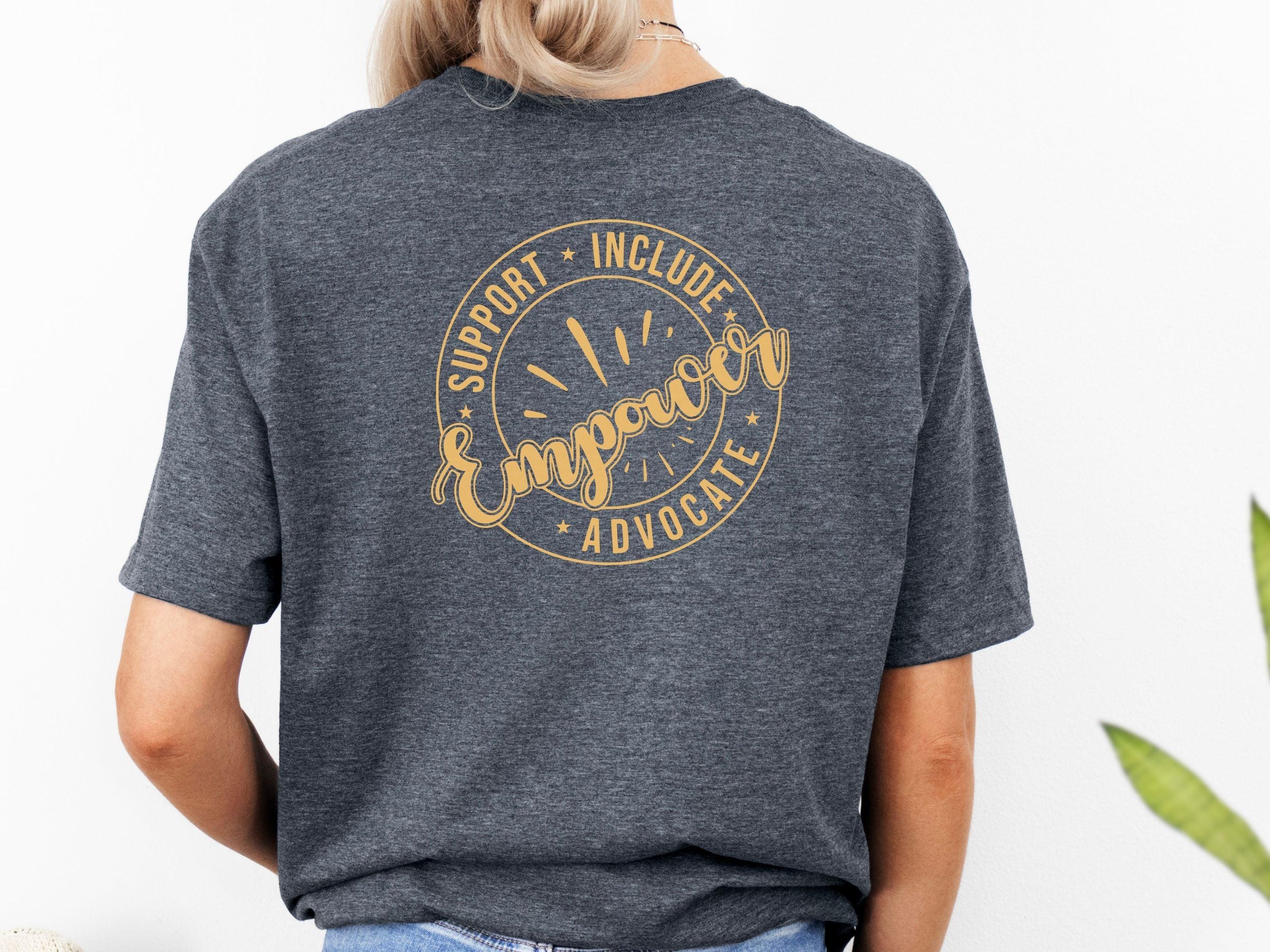 Support Include Advocate Empower Tee-Neurodiversity, ADHD & Autism Awareness & Acceptance T-Shirt by Daily Bloom