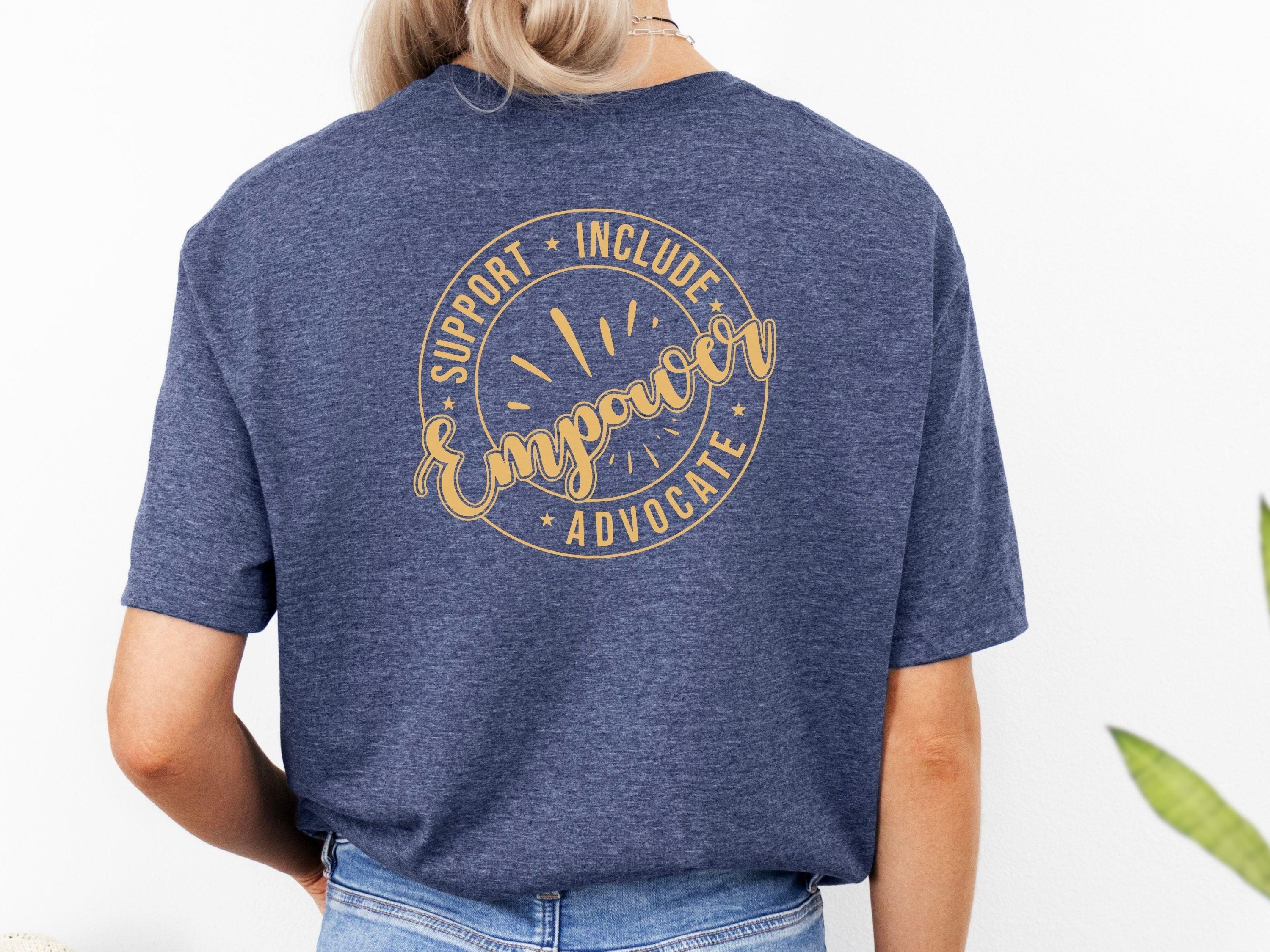 Support Include Advocate Empower Tee-Neurodiversity, ADHD & Autism Awareness & Acceptance T-Shirt by Daily Bloom