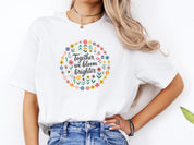 Together We Bloom Brighter Tee-Neurodiversity, ADHD & Autism Awareness & Acceptance T-Shirt by Daily Bloom