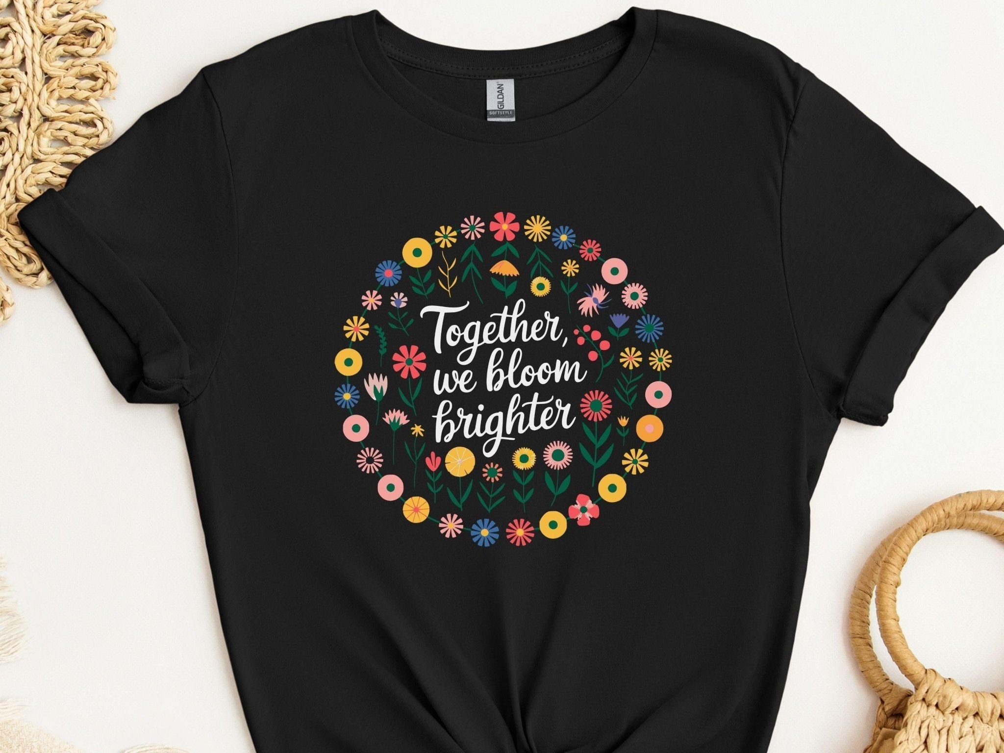 Autism T-Shirt - Together We Bloom Brighter Tee - Daily Bloom