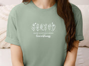 Where Acceptance Grows Love Blooms WildflowersTee-Neurodiversity, ADHD & Autism Awareness & Acceptance T-Shirt by Daily Bloom