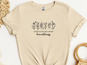 Where Acceptance Grows Love Blooms WildflowersTee-Sand-Neurodiversity, ADHD & Autism Awareness & Acceptance T-Shirt by Daily Bloom