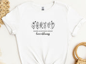 Where Acceptance Grows Love Blooms WildflowersTee-White-Neurodiversity, ADHD & Autism Awareness & Acceptance T-Shirt by Daily Bloom