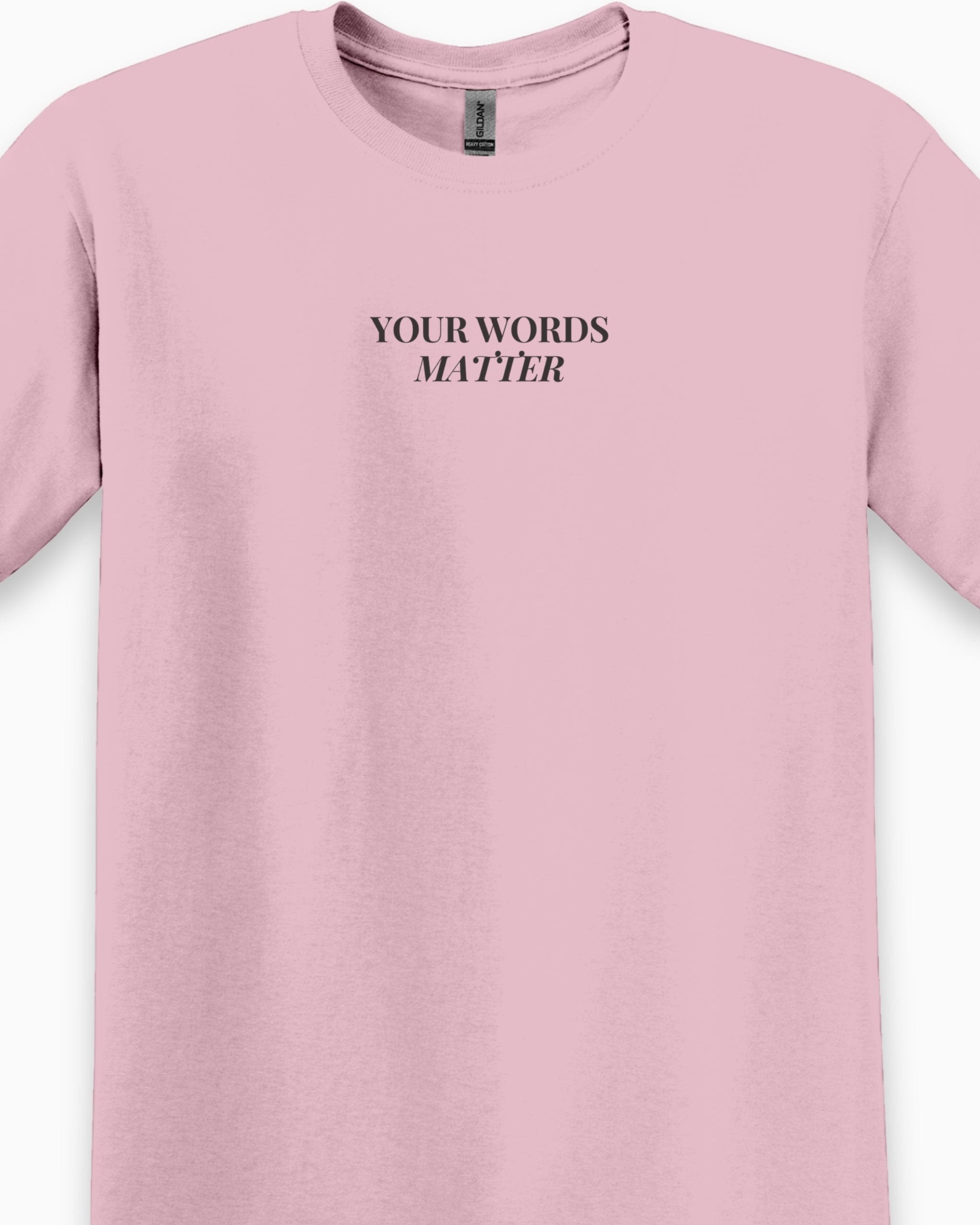 Your Words Matter Tee-Neurodiversity, ADHD & Autism Awareness & Acceptance T-Shirt by Daily Bloom