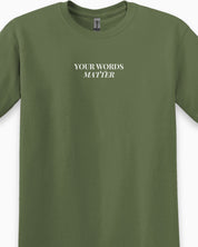 Your Words Matter Tee-Neurodiversity, ADHD & Autism Awareness & Acceptance T-Shirt by Daily Bloom