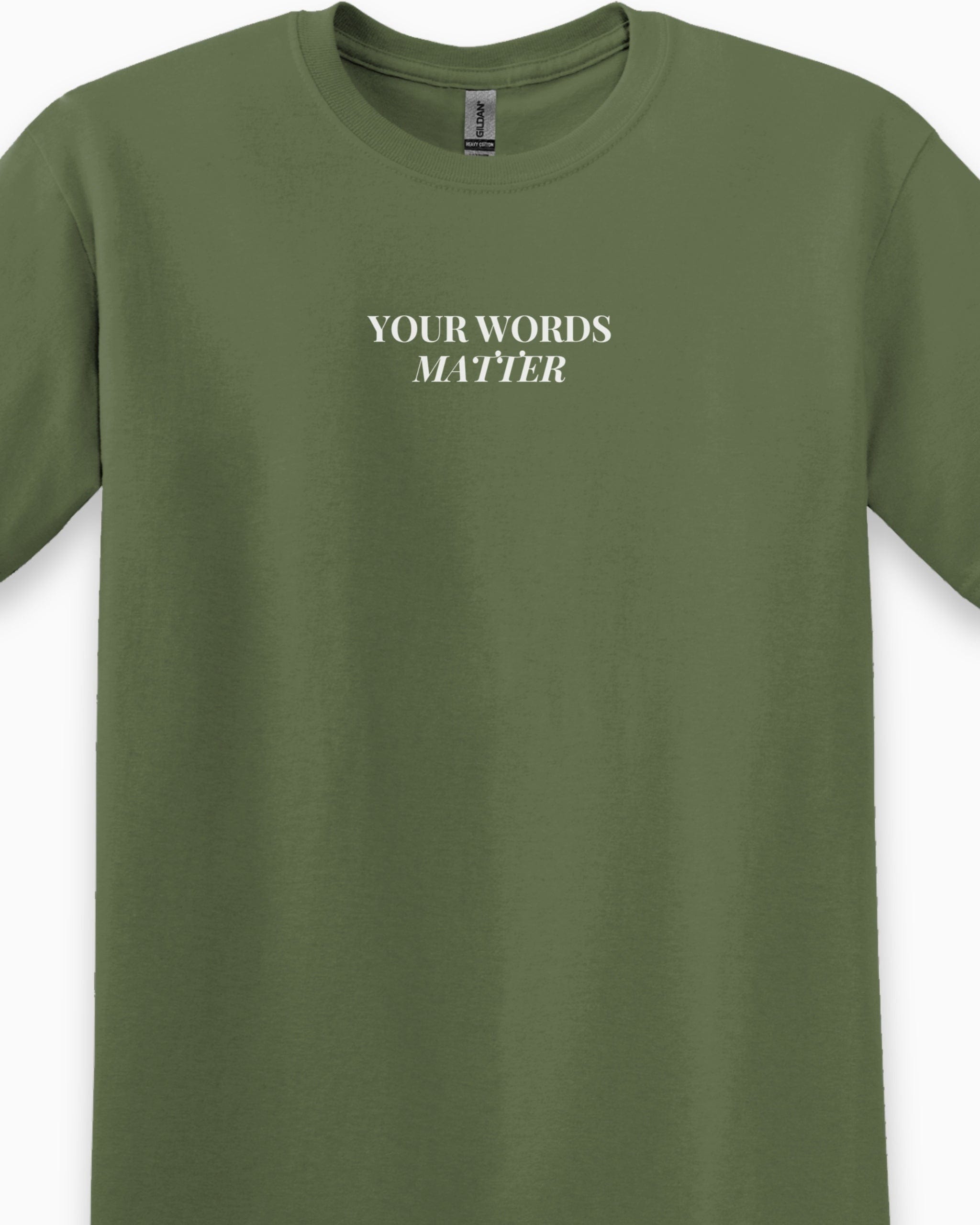 Your Words Matter Tee-Neurodiversity, ADHD & Autism Awareness & Acceptance T-Shirt by Daily Bloom