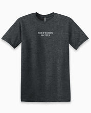 Your Words Matter Tee-Dark Heather Grey-Neurodiversity, ADHD & Autism Awareness & Acceptance T-Shirt by Daily Bloom