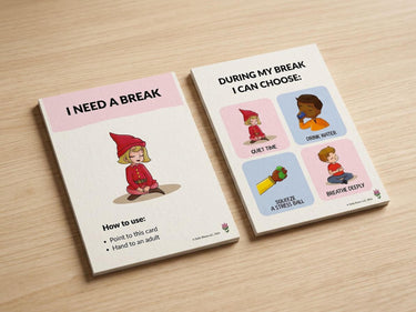 Autism Digital Download - I Need a Break Card - Daily Bloom