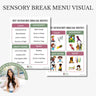 Autism Digital Download - Sensory Break Menu - Daily Bloom