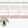 Autism Digital Download - Visual Schedule Bundle - Daily Bloom