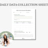 Autism Digital Download - Data Collection Sheet - Daily Bloom