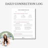 Autism Digital Download - Daily Connection Log - Daily Bloom