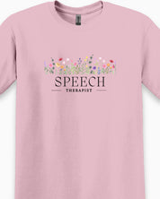 Speech Therapist Floral Tee-Neurodiversity, ADHD & Autism Awareness & Acceptance T-Shirt by Daily Bloom