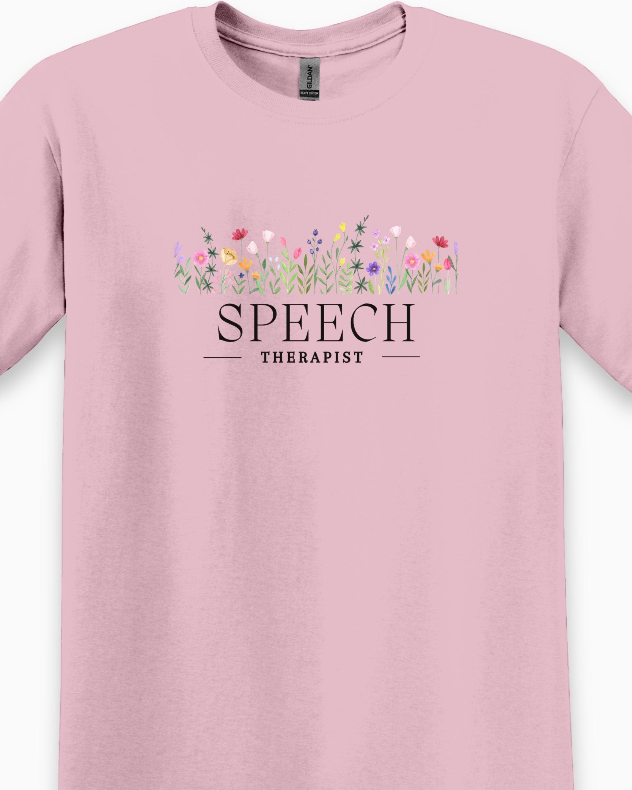 Speech Therapist Floral Tee-Neurodiversity, ADHD & Autism Awareness & Acceptance T-Shirt by Daily Bloom
