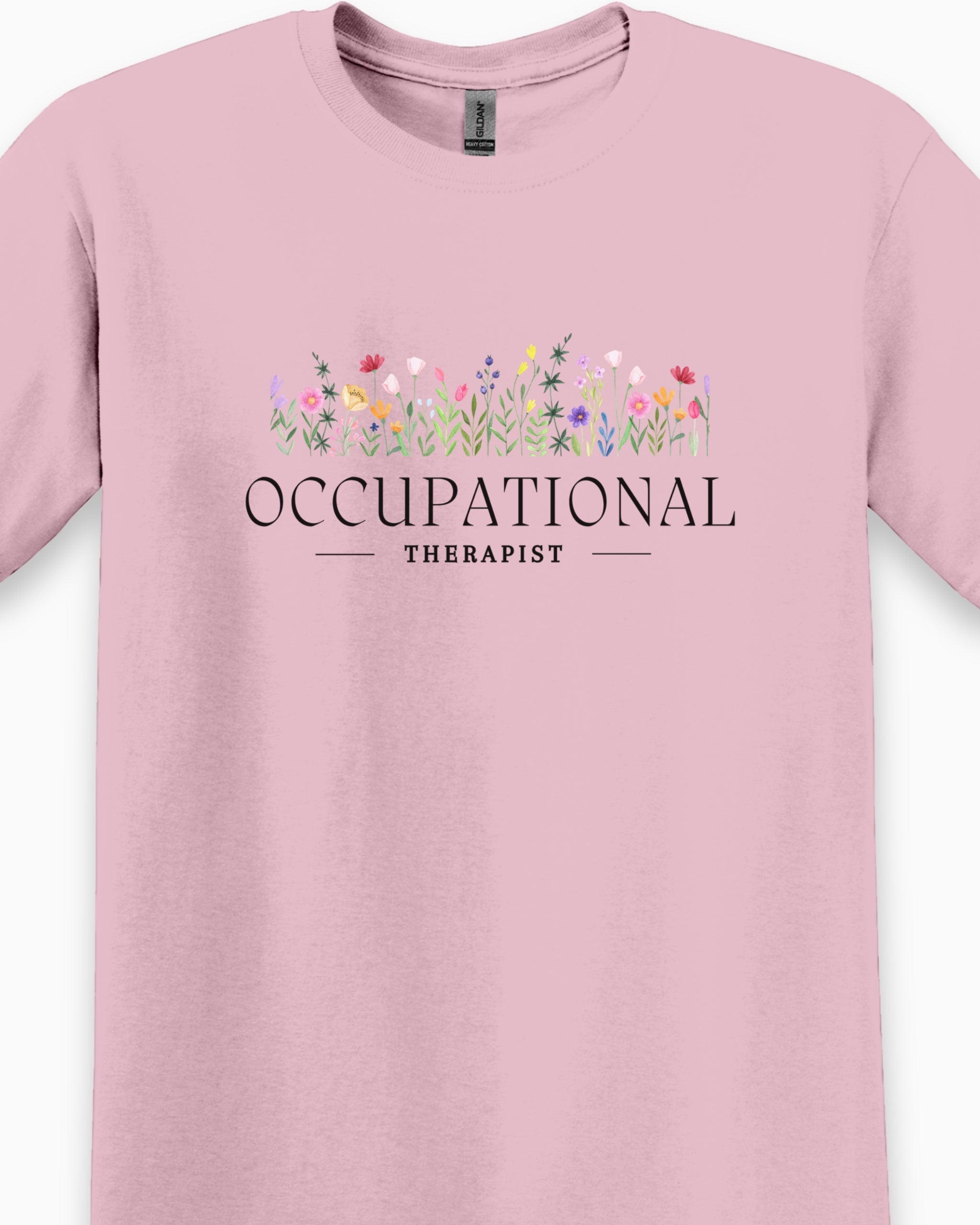Occupational Therapist Floral Tee-Neurodiversity, ADHD & Autism Awareness & Acceptance T-Shirt by Daily Bloom