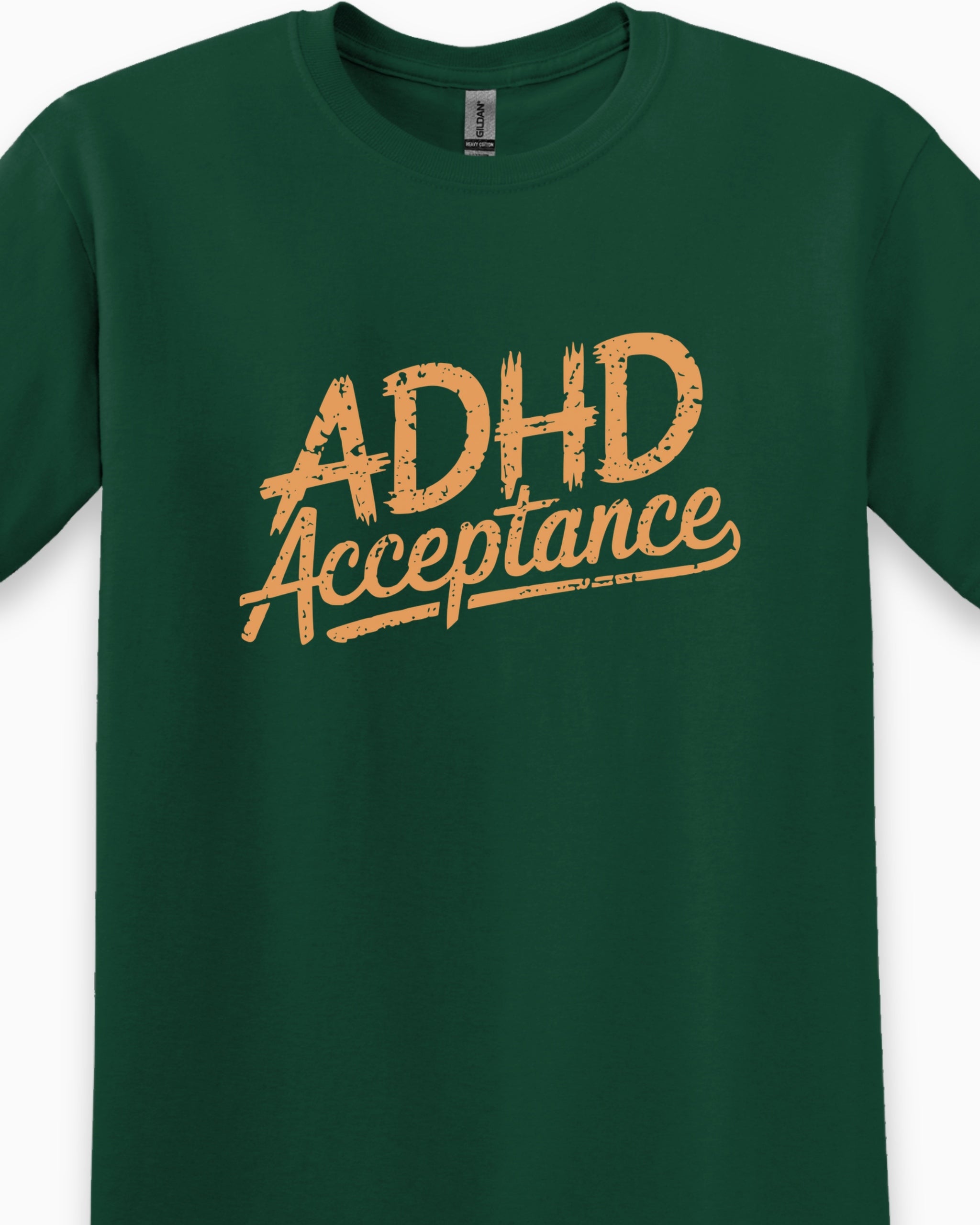 ADHD Acceptance Grunge Style Tee-Neurodiversity, ADHD & Autism Awareness & Acceptance T-Shirt by Daily Bloom
