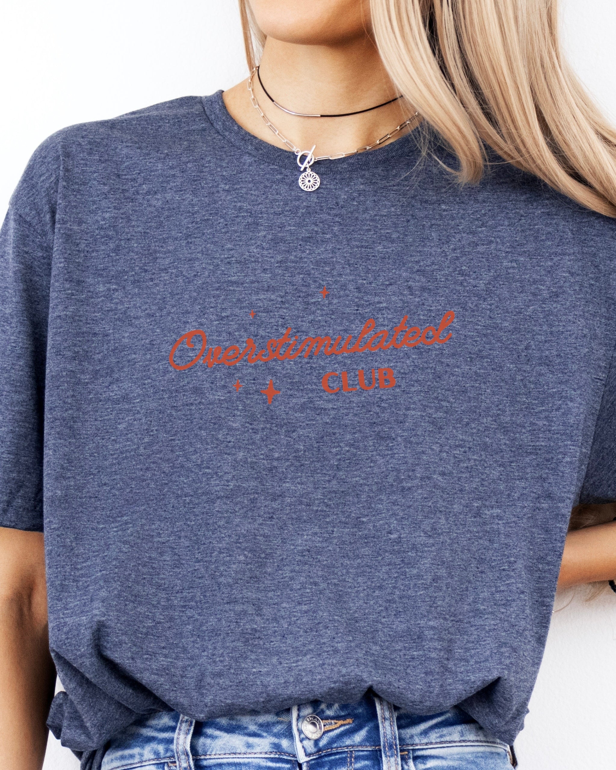 Overstimulated Club Tee-Neurodiversity, ADHD & Autism Awareness & Acceptance T-Shirt by Daily Bloom
