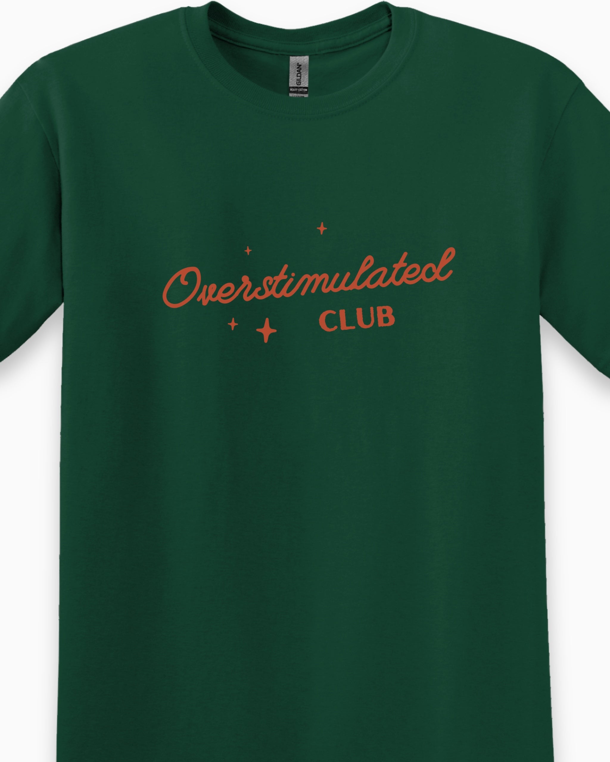 Overstimulated Club Tee-Neurodiversity, ADHD & Autism Awareness & Acceptance T-Shirt by Daily Bloom