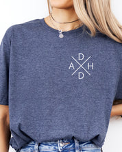 ADHD Cross Tee-Neurodiversity, ADHD & Autism Awareness & Acceptance T-Shirt by Daily Bloom