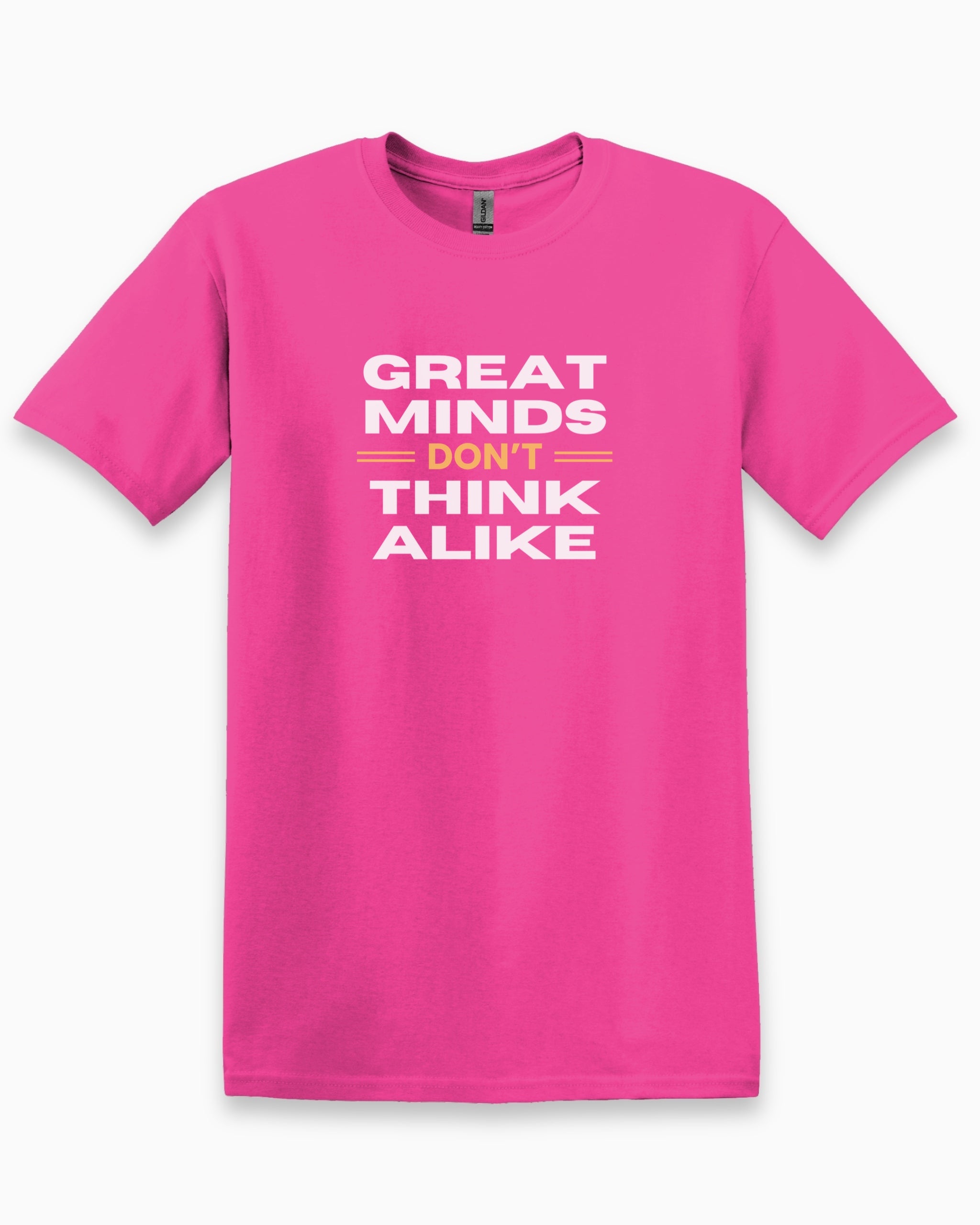 Great Minds Don't Think Alike Tee-Heliconia-Neurodiversity, ADHD & Autism Awareness & Acceptance T-Shirt by Daily Bloom