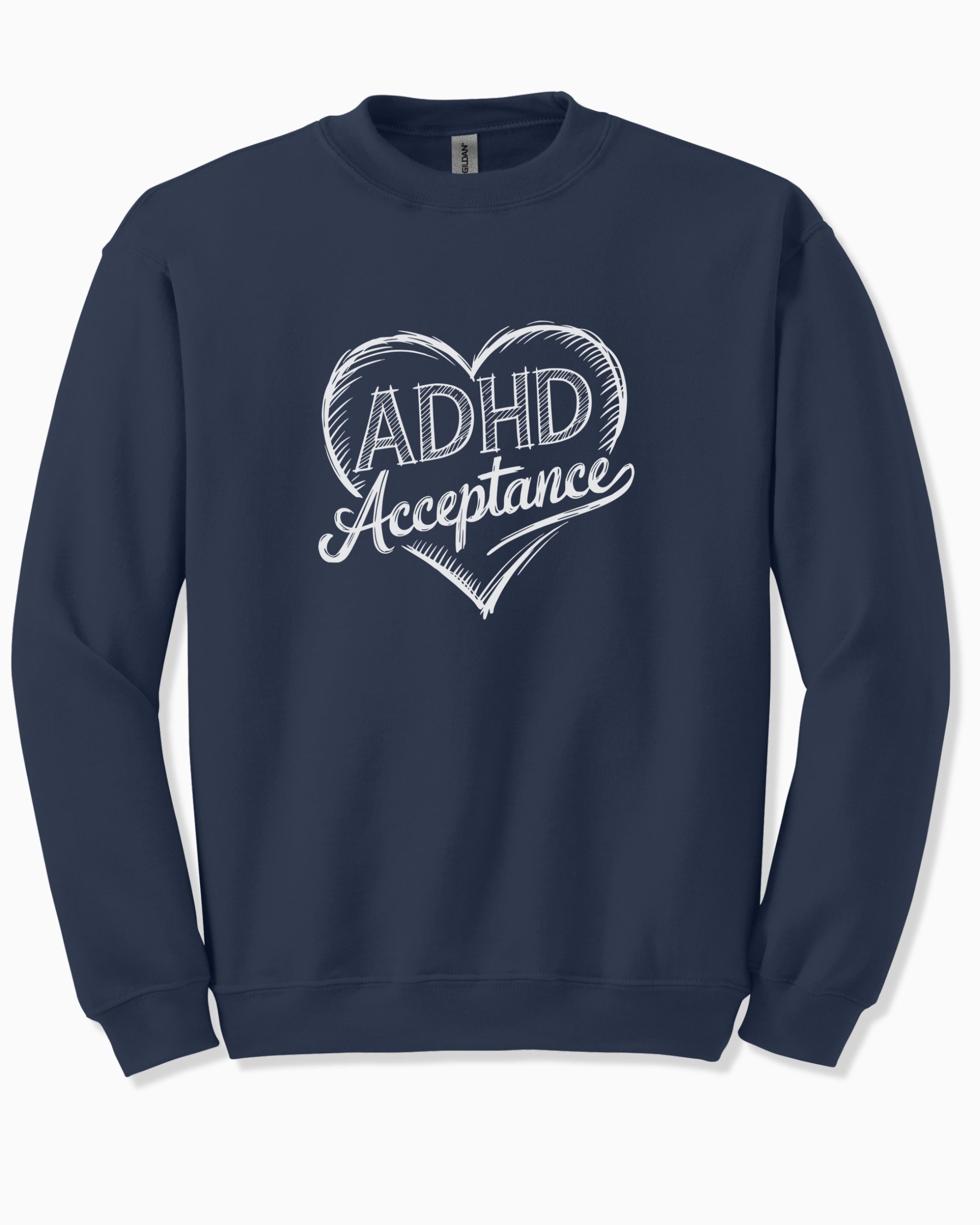 ADHD Acceptance Love Heart Sketch Sweatshirt