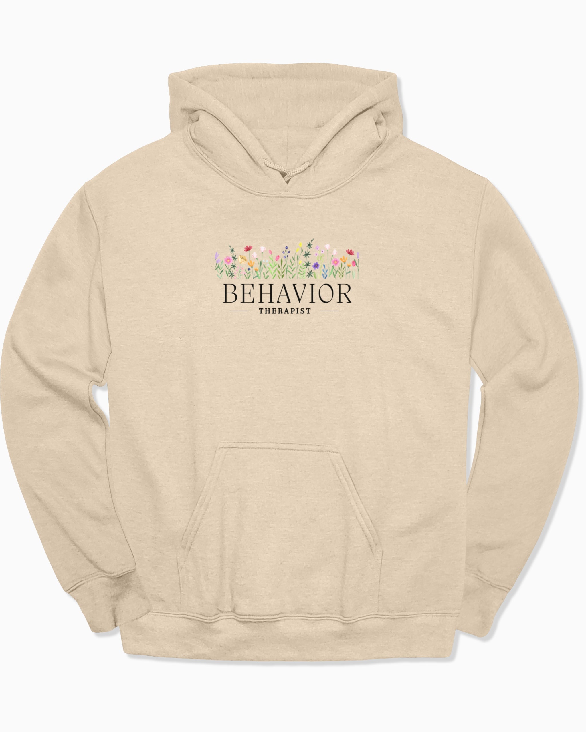 Behavior Therapist Floral Hoodie