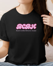 BCBA Groovy Tee-Neurodiversity, ADHD & Autism Awareness & Acceptance T-Shirt by Daily Bloom