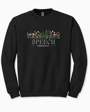 Speech Therapist Floral Sweatshirt