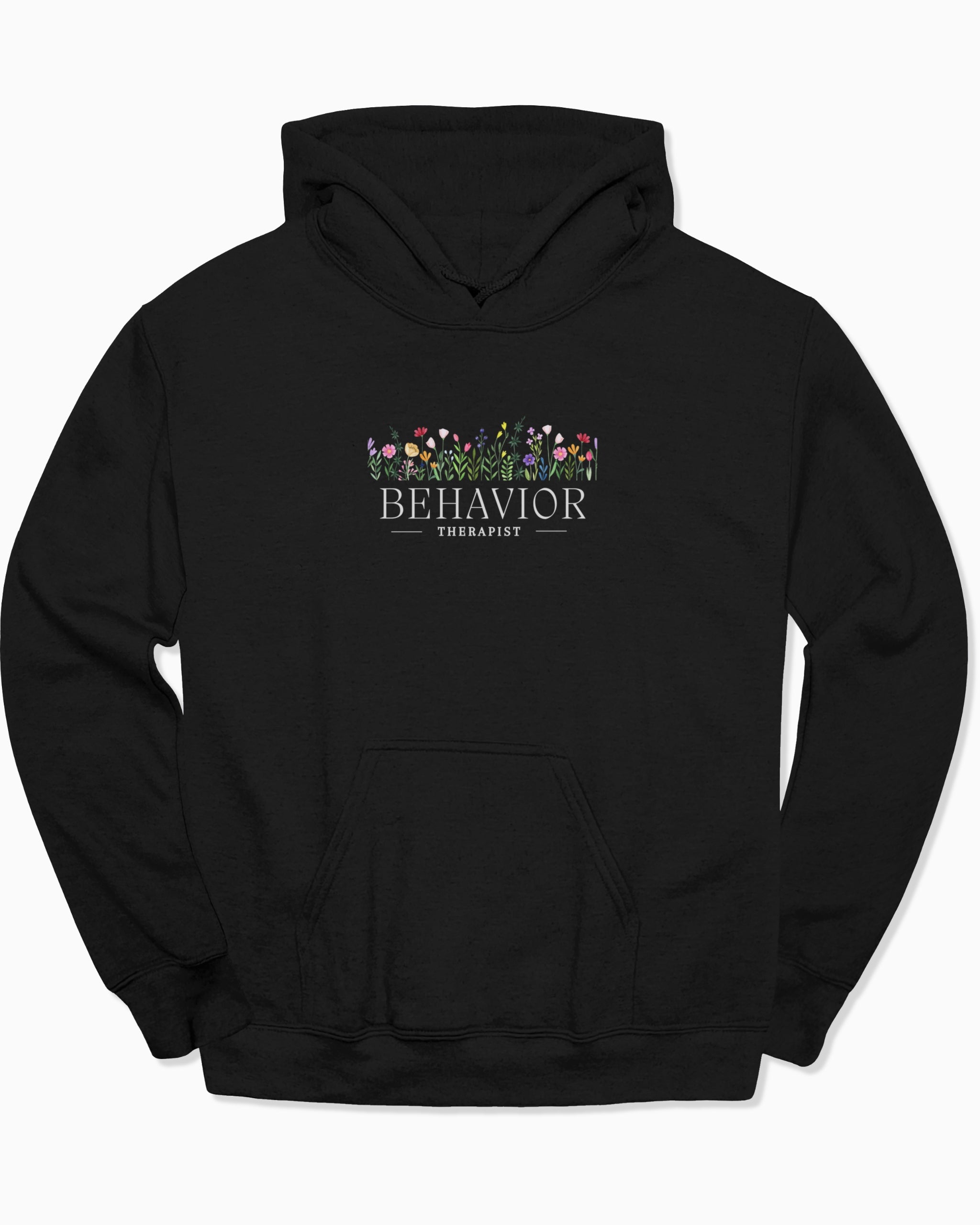 Behavior Therapist Floral Hoodie