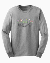 Behavior Analyst Floral Long Sleeve T-Shirt
