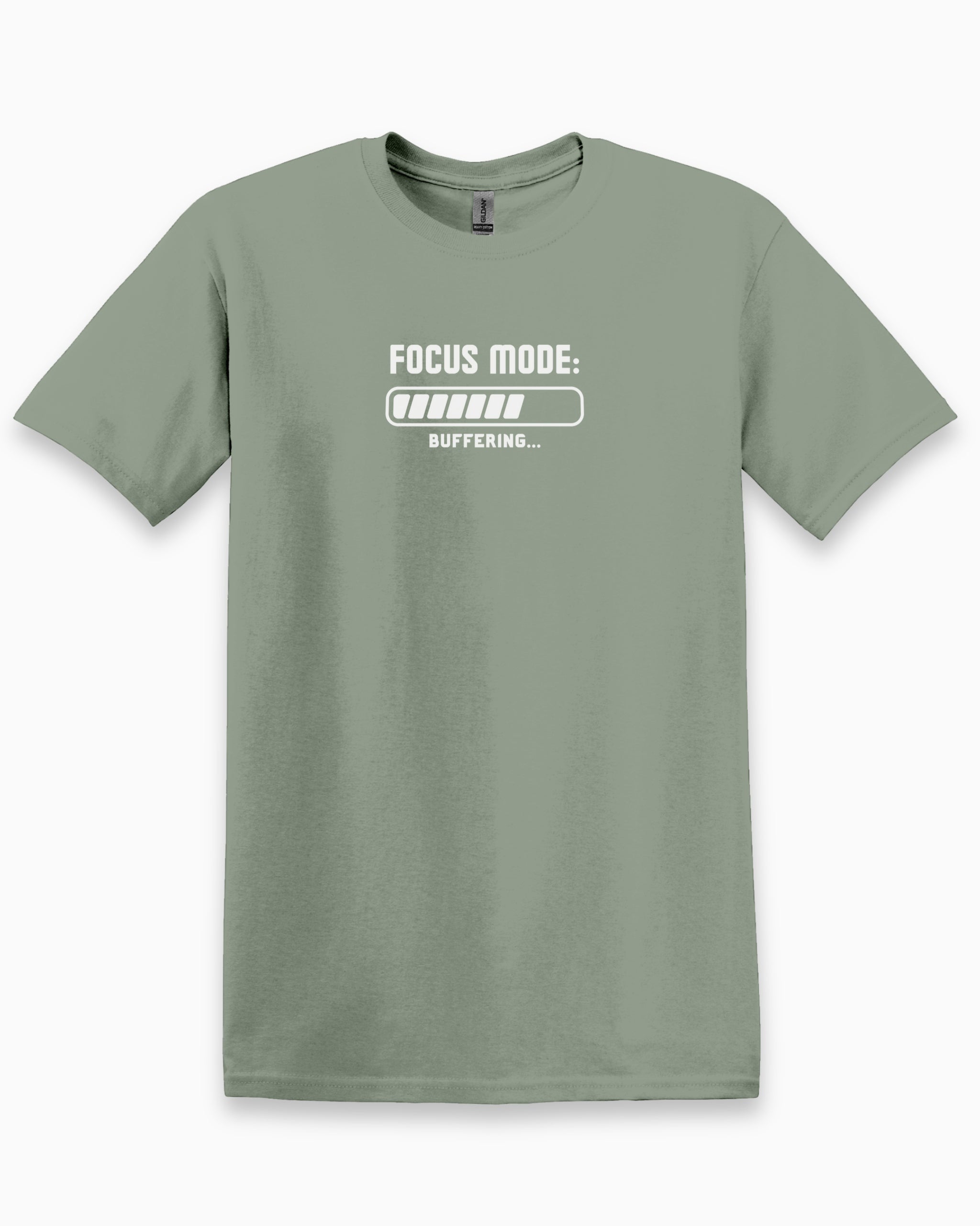 ADHD Focus Mode Buffering Tee-Sage-Neurodiversity, ADHD & Autism Awareness & Acceptance T-Shirt by Daily Bloom