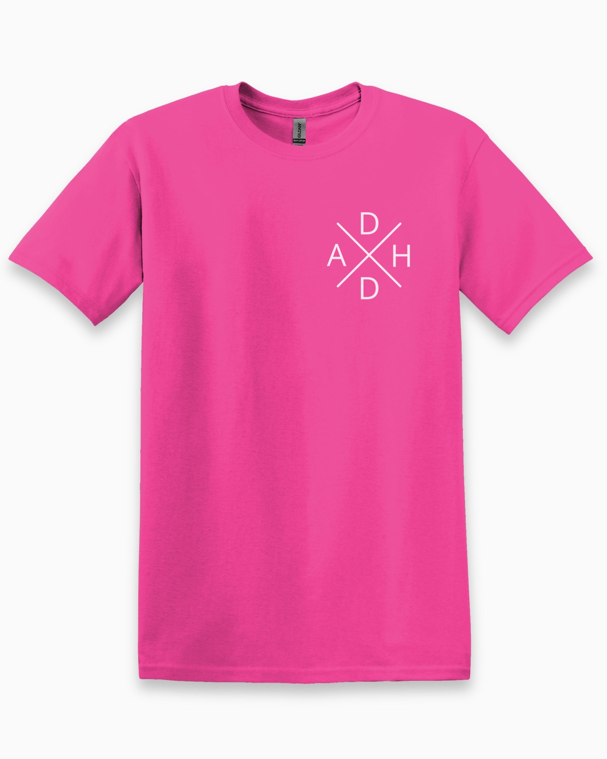 ADHD Cross Tee-Heliconia-Neurodiversity, ADHD & Autism Awareness & Acceptance T-Shirt by Daily Bloom