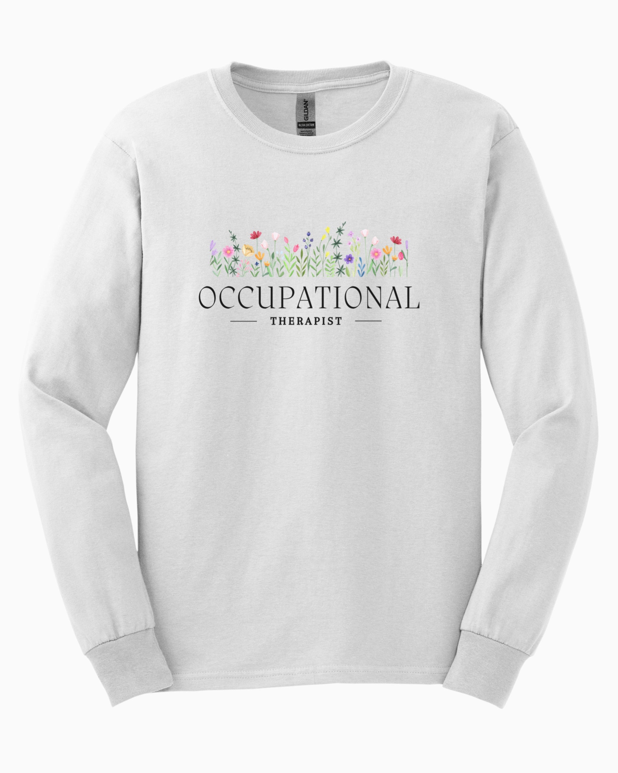 Occupational Therapist Floral Long Sleeve T-Shirt