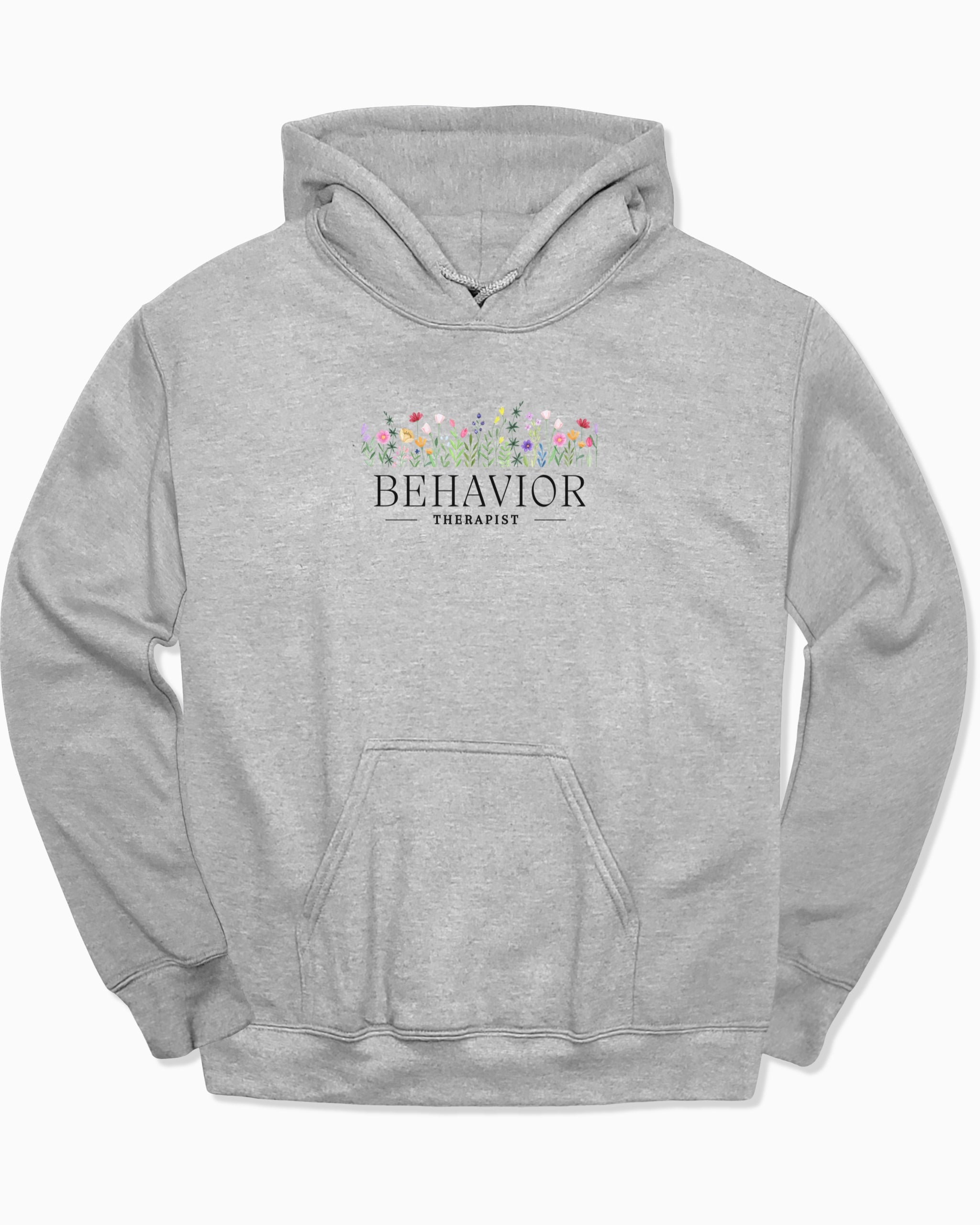 Behavior Therapist Floral Hoodie