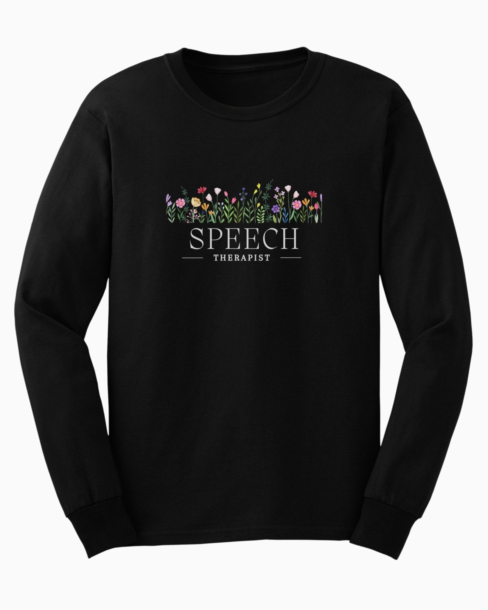 Autism Long - sleeve - Speech Therapist Floral Long Sleeve T-Shirt - Daily Bloom