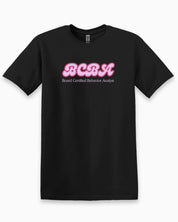 BCBA Groovy Tee-Black-Neurodiversity, ADHD & Autism Awareness & Acceptance T-Shirt by Daily Bloom