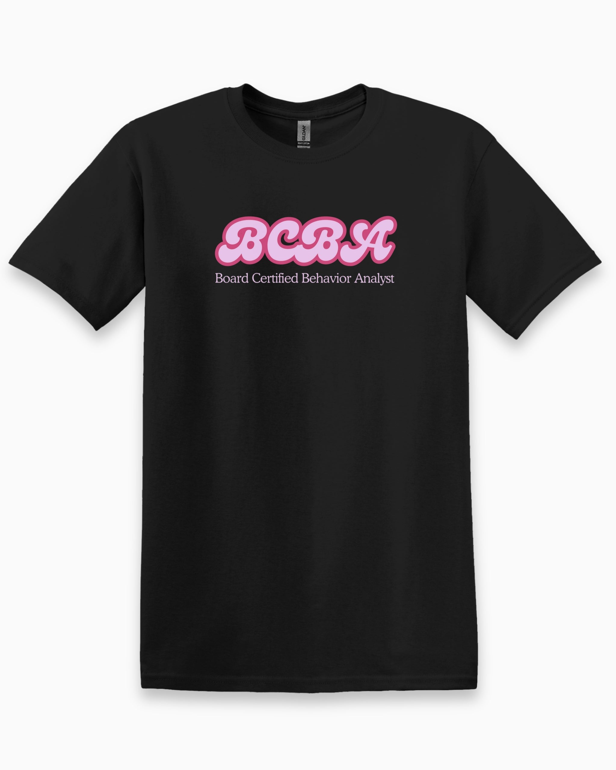 BCBA Groovy Tee-Black-Neurodiversity, ADHD & Autism Awareness & Acceptance T-Shirt by Daily Bloom