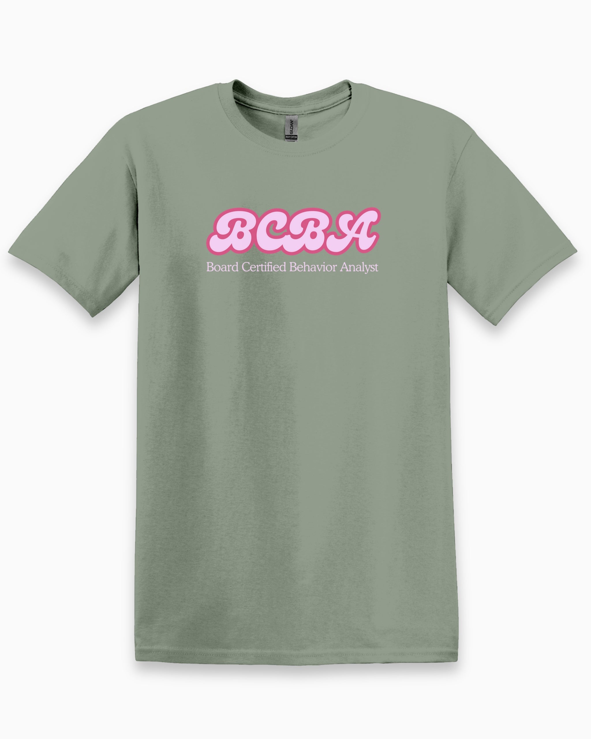 BCBA Groovy Tee-Sage-Neurodiversity, ADHD & Autism Awareness & Acceptance T-Shirt by Daily Bloom