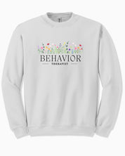 Behavior Therapist Floral Sweatshirt