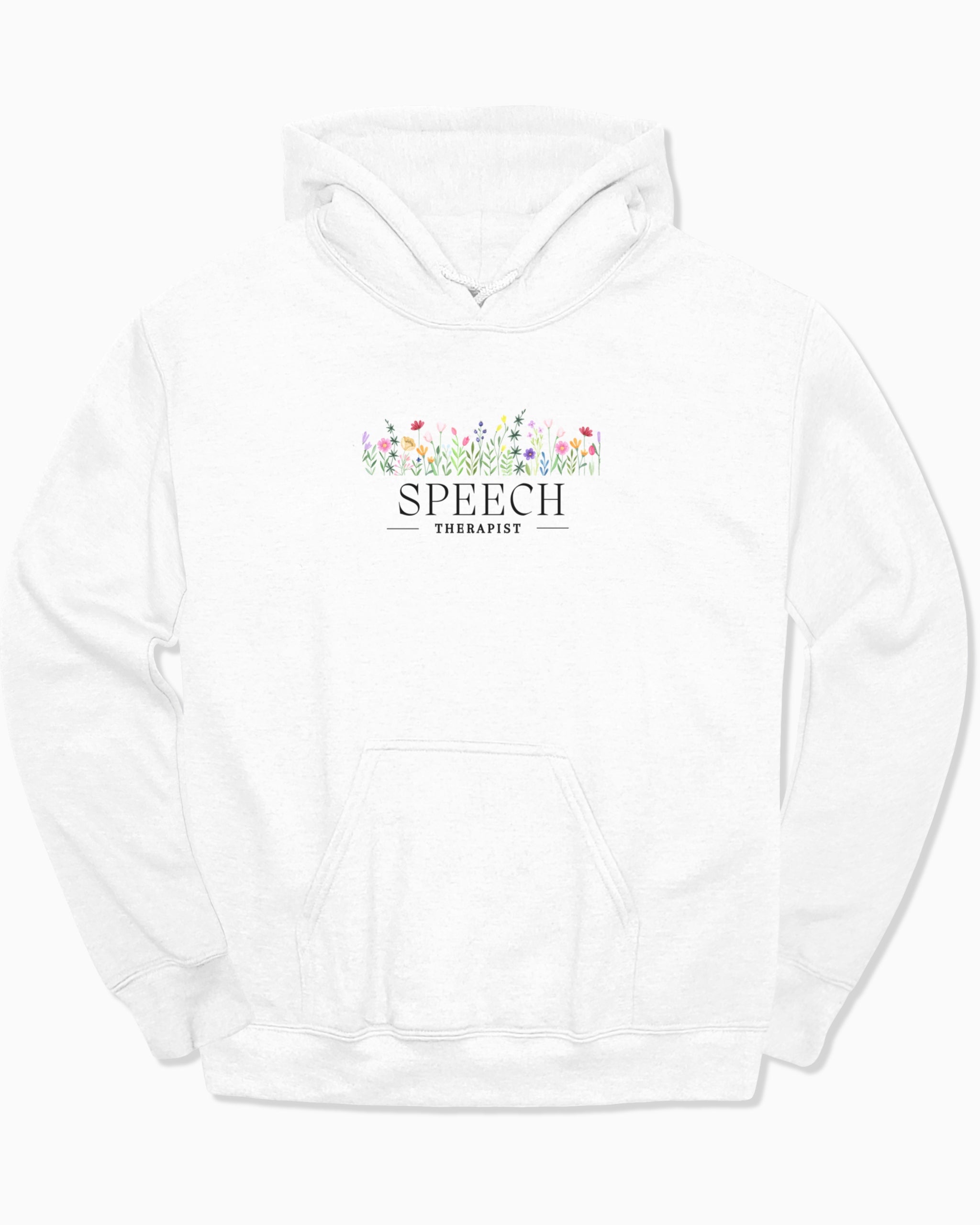 Speech Therapist Floral Hoodie